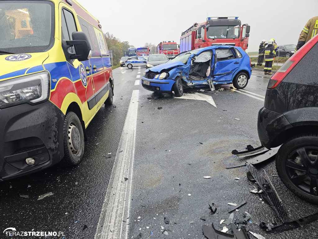 Wypadek na drodze do Strzelna