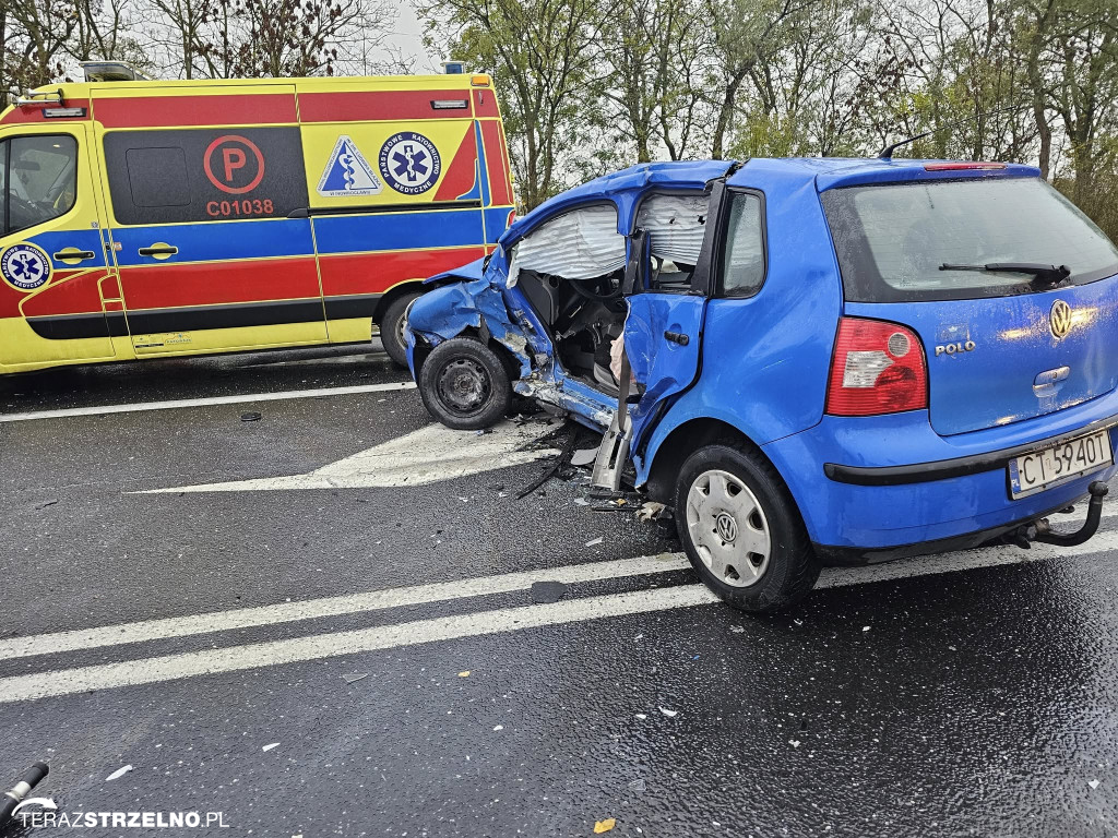 Wypadek na drodze do Strzelna