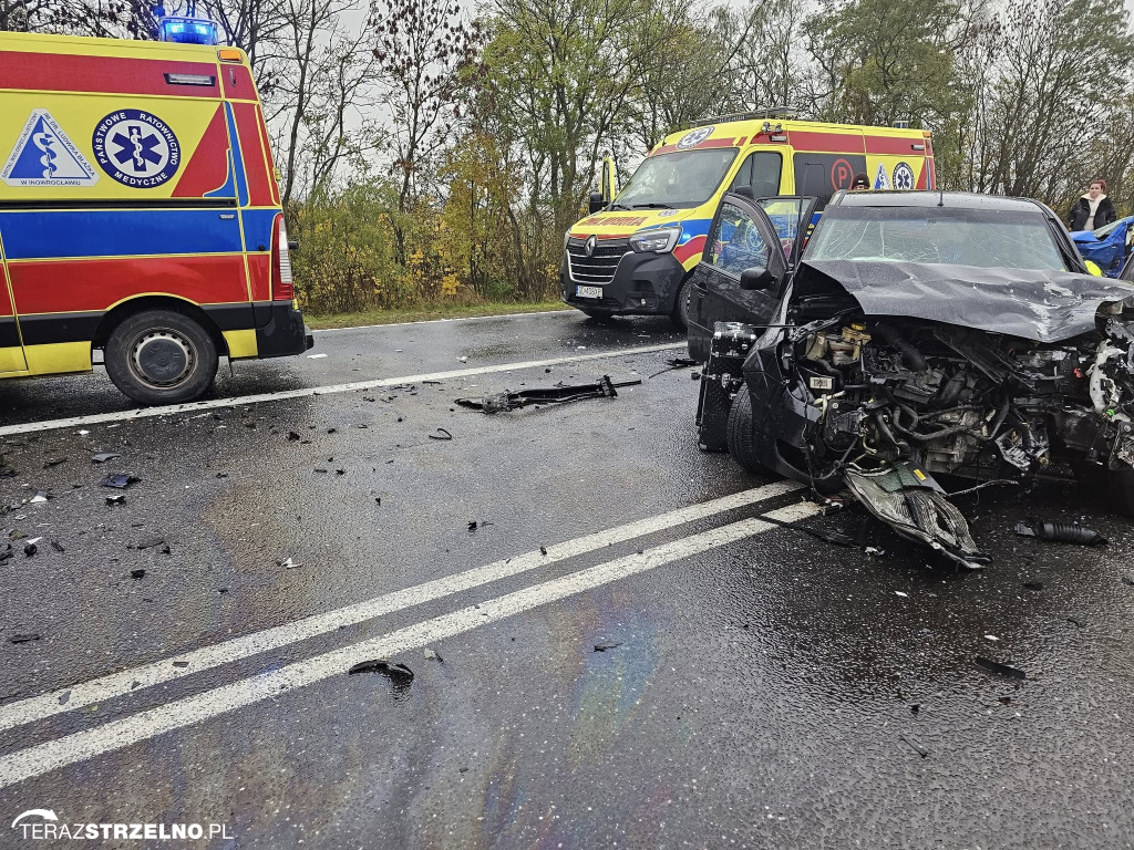 Wypadek na drodze do Strzelna