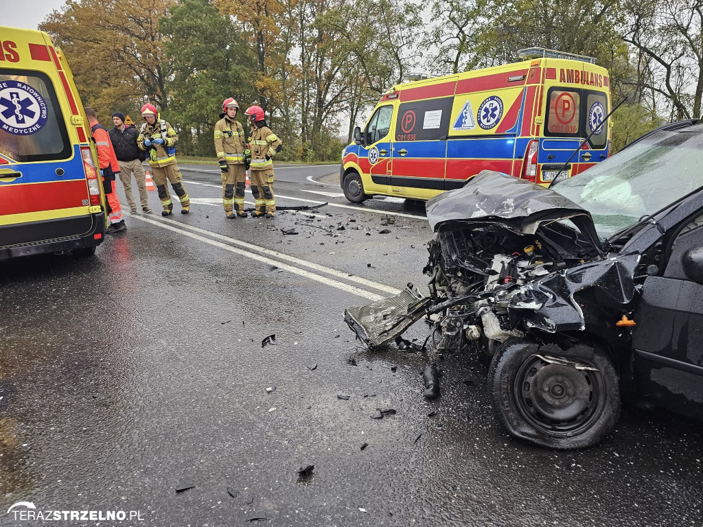 Wypadek na drodze do Strzelna