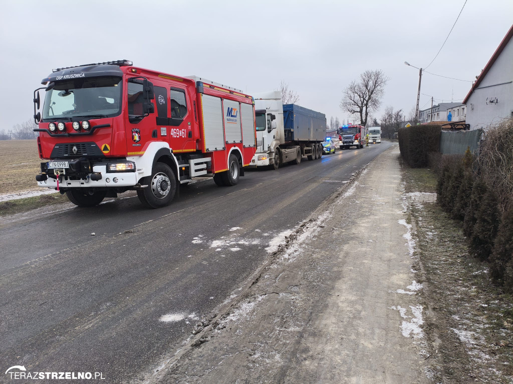 Zgubiony ładunek na trasie Krzywe Kolano – Lubstówek
