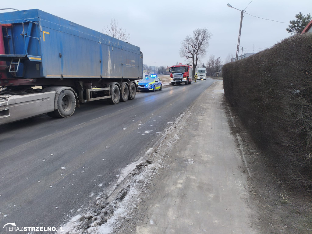 Zgubiony ładunek na trasie Krzywe Kolano – Lubstówek