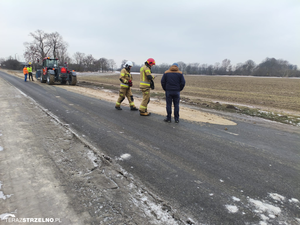 Zgubiony ładunek na trasie Krzywe Kolano – Lubstówek