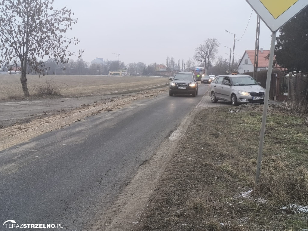 Zgubiony ładunek na trasie Krzywe Kolano – Lubstówek