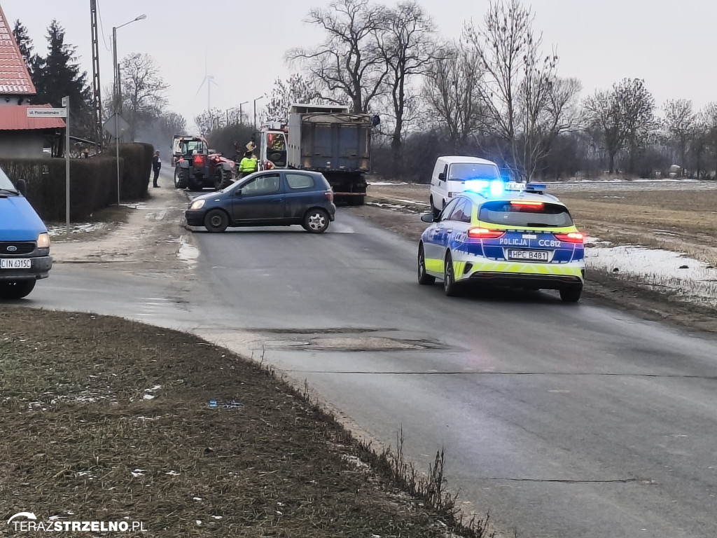 Zgubiony ładunek na trasie Krzywe Kolano – Lubstówek