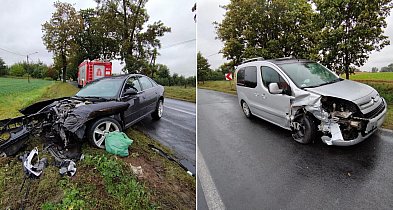 Dwa samochody osobowe zderzyły się ze sobą na terenie mogileńskiej gminy-9720