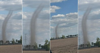 Trąba pyłowa na pograniczu Kruszwicy i Strzelna!-11714