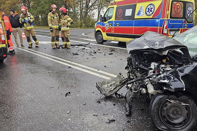 Wypadek na drodze do Strzelna